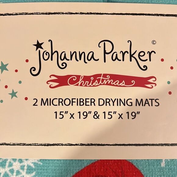 NWT Johanna Parker Santa drying mats - Picture 3 of 3